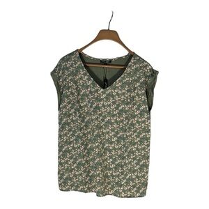 Papermoon green blouse with floral pattern - 🆕NWT